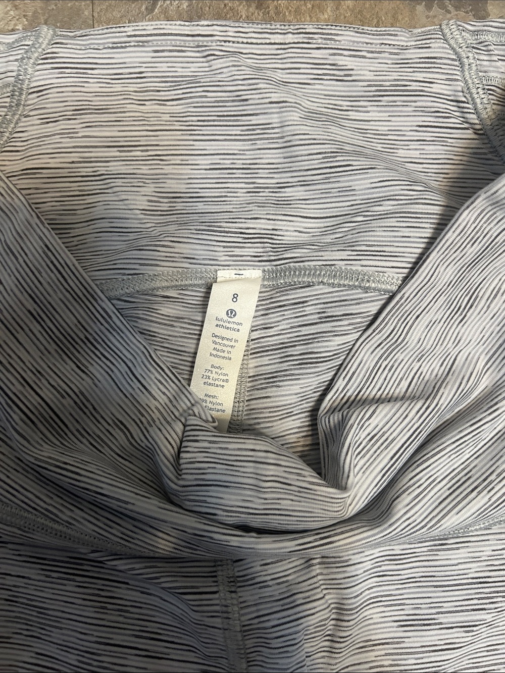 lululemon athletica Light Gray Space-Dyed Capri Leggings - Picture 3 of 3